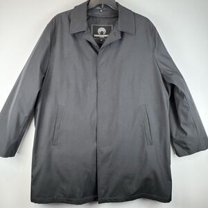 Weatherproof Trench Coat Mens 44R Black 3/4 Length W/ Removable Liner
